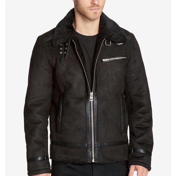 guess men's aviator jacket